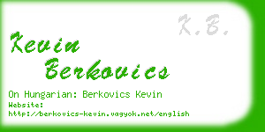 kevin berkovics business card